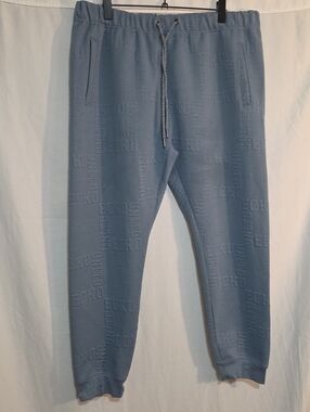Ecko Unlimited XXL Textured Light Blue Cuffed Jogger Pants Unisex